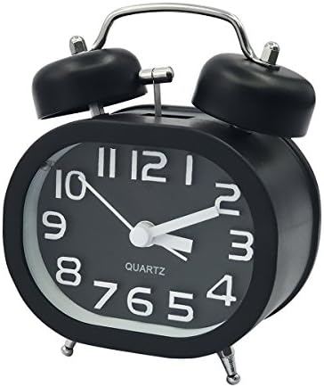 Coolzon® 3" Rétro Réveil Analogique Quartz Alarme Horloge Silencieux sans Tic-Tac à Pile à Double Cloche avec Lumière de Nuit et Alarme Sonore (Noir)
 Avis, Fiche Technique et Prix au Maroc