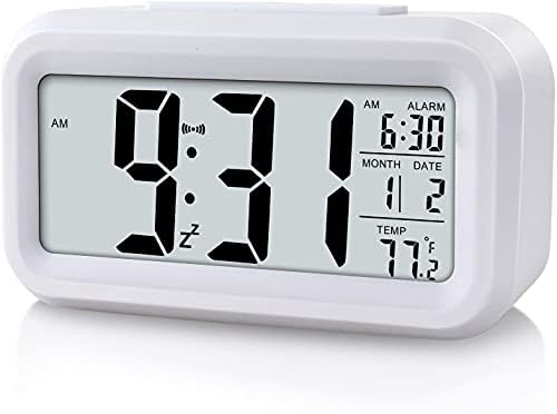 Réveil numérique à affichage LED - Horloge pour enfants - Horloge de chevet avec fonction snooze et batterie - Affichage de la date, du calendrier, de la température - Pour la maison, le bureau-Blanc
 Avis, Fiche Technique et Prix au Maroc