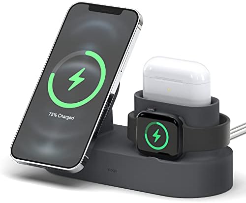 elago MS Charging Station 2 – Compatible avec iPhone 15, iPhone 14, chargeur MagSafe, iPhone 13, iPhone 12, AirPods Pro 2, AirPods Pro et toutes les séries Apple Watch [Gray] [Charging Cables Not Included]
 Fiche Technique et Prix au Maroc