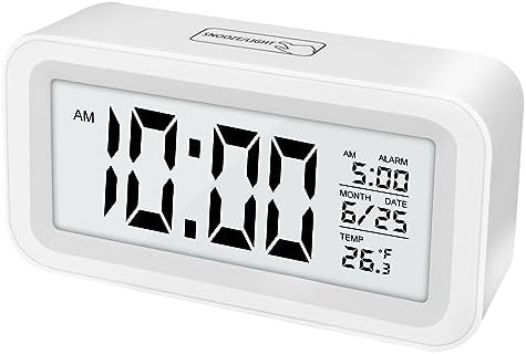 Réveil LED Numérique, Alarm Réveil avec Température,12/24 Heures, Sieste, Calendrier, Réveil Numérique pour Chambre à Coucher, Bureau, Cuisine
 Avis, Fiche Technique et Prix au Maroc