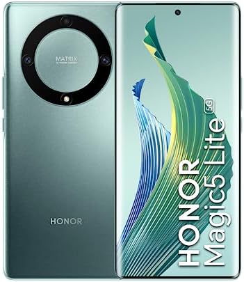 Honor Magic5 Lite Dual-SIM 128 Go ROM + 6 Go de RAM (uniquement GSM | Pas de CDMA) Smartphone 5G débloqué en usine (vert émeraude) - Version internationale
 Fiche Technique et Prix au Maroc