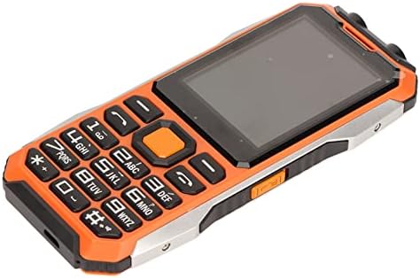 Téléphone portable 2G pour personnes âgées, téléphone robuste débloqué, double SIM, longue durée de vie de la batterie de 6 800 mAh, écran HD de 2,4 pouces, lampe de poche LED, haut-parleur à gros boutons, téléphone portable pour les voyages de randonnée en plein air (orange)
 Fiche Technique et Prix au Maroc