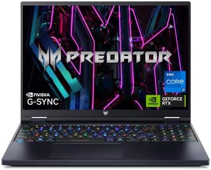 Ordinateur portable de jeu Acer Predator Helios 16 |  Intel Core i7-13700HX de 13e génération |  NVIDIA GeForce RTX 4060 |  Écran G-SYNC 16" 2560 x 1600 165 Hz | 16 Go DDR5 | SSD Gen 4 de 1 To | Wi-Fi 6E tueur | PH16-71-74UU
 Fiche Technique et Prix au Maroc