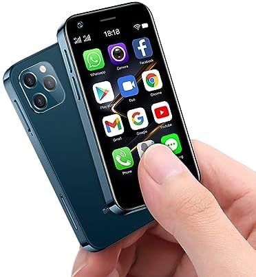 XS12 Pro Super Mini 4G LTE Smartphone Écran 3,0 pouces 4 Go de RAM 32 Go/64 Go ROM 8 cœurs Android 10.0 Double SIM 2000 mAh 13 MP avec sauvegarde Google Play Store Petit téléphone portable (Bleu, 4 Go + 32 Go)
 Fiche Technique et Prix au Maroc