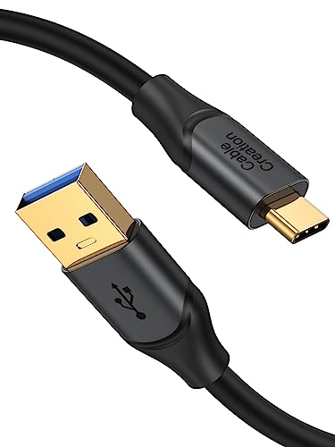 CableCreation Câble USB C vers USB A 1,5 m, USB C vers USB 3.1 USB 3.2 Gen2 10 Gbit/s Câble de données USB A vers C, câble Android Auto 3A pour USB C SSD externe MacBook Pro iPad, Galaxy S23, iPhone 15 etc, 1,5 m Gris
 Fiche Technique et Prix au Maroc