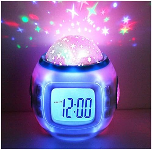 TKMARS Réveil Enfant Garçons Filles avec Projecteur d'Étoiles Musicale LED Veilleuse Lumière Cadeaux de Noël Anniversaire pour Enfants de 3 à 10 Ans
 Avis, Fiche Technique et Prix au Maroc