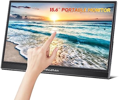 Moniteur portable Thinlerain 15,6 pouces FHD 1080p avec écran tactile IPS, soins oculaires, deux ports USB-C et HDMI, moniteur de voyage, deuxième écran haut-parleurs et support intégrés, moniteur externe pour téléphone PC
 Fiche Technique et Prix au Maroc