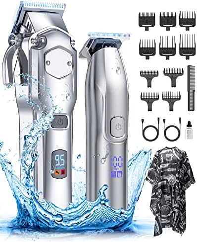 Romanda Tondeuse cheveux professionnelle-tondeuse barbe électrique, tondeuse à cheveux sans fil pour hommes/enfants/femmes, kit de toilettage, affichage LED, rechargeable
 Avis, Fiche Technique et Prix au Maroc