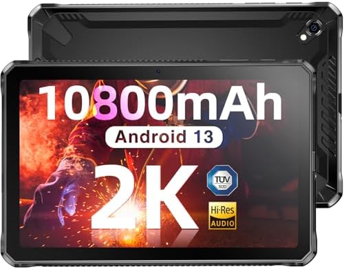 DOOGEE R10 Tablette Android 13, Tablette robuste avec écran 2K de 10,36 pouces, 10 800 mAh, 128 Go/2 To extensible, Tablette de jeu Octa Core, Helio G99, Haut-parleurs quadruples haute résolution, Tablettes avec appareil photo 20 MP, Bluetooth, OTG/WiF6
 Fiche Technique et Prix au Maroc