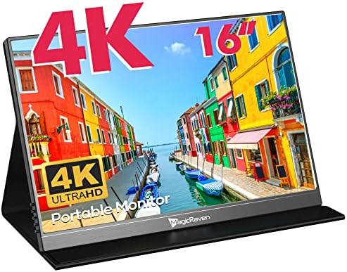 MAGICRAVEN Moniteur portable 4K, 16" 3840 x 2400 IPS pour ordinateur portable, 1500:1, écran 400 nits USB C HDMI, écran de jeu avec haut-parleurs et coque intelligente, moniteur de voyage pour PC, téléphone, PS5/4, Xbox Switch
 Fiche Technique et Prix au Maroc