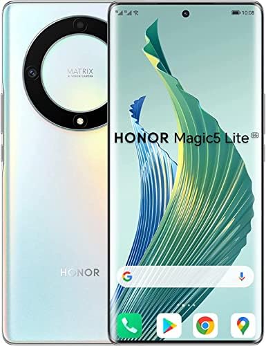 Honor Magic5 Lite Dual-SIM 256 Go ROM + 8 Go de RAM (uniquement GSM | Pas de CDMA) Smartphone 5G débloqué en usine - (Argent)
 Fiche Technique et Prix au Maroc
