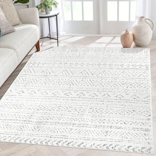 Grand tapis marocain 12,7 x 17,8 cm, gris, antidérapant, lavable, à poils courts, pour chambre à coucher, tapis d'intérieur vieilli à poils courts pour chambre à coucher, salle de bain, salon
 Fiche Technique et Prix au Maroc