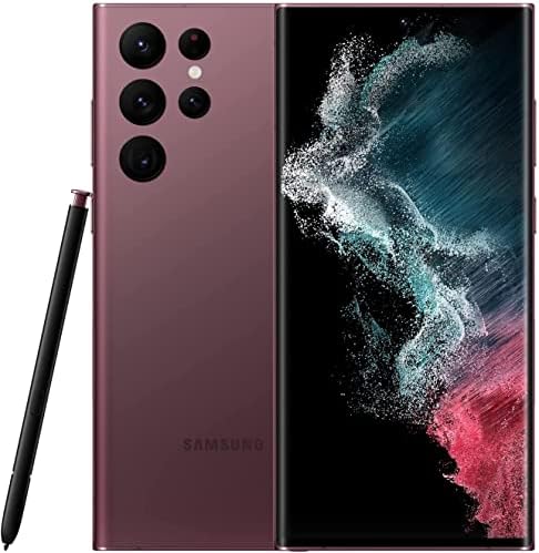 Smartphone Galaxy S22 Ultra, débloqué en usine, sans carte SIM, 256 Go, appareil photo et vidéo 8K, écran le plus lumineux, stylet S, longue durée de vie de la batterie, processeur rapide 4 nm, version internationale coréenne, bordeaux (SM-S908N)
 Fiche Technique et Prix au Maroc