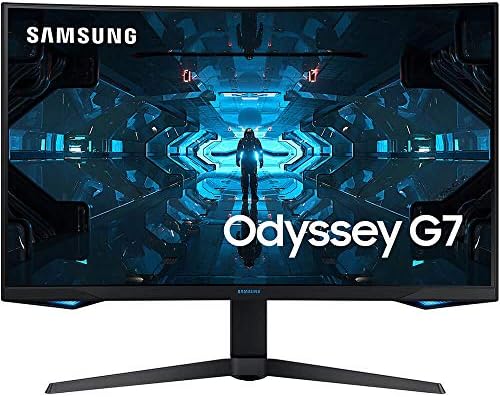 SAMSUNG Odyssey G7 Series Moniteur de jeu WQHD (2560 x 1440) 27 pouces, 240 Hz, incurvé, 1 ms, HDMI, G-Sync, FreeSync Premium Pro (LC27G75TQSNXZA), bleu
 Fiche Technique et Prix au Maroc