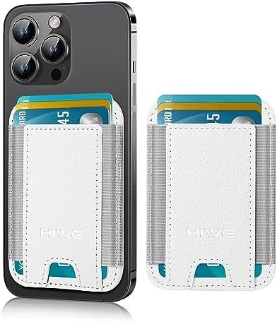 Porte-cartes de téléphone, portefeuille de téléphone en cuir de qualité supérieure à coller, support de carte de crédit adhésif puissant pour téléphone portable compatible avec iPhone, Samsung et la plupart des smartphones, convient à 7 cartes, blanc, 1 paquet
 Fiche Technique et Prix au Maroc