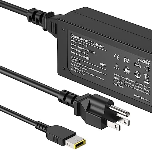 Chargeur d'ordinateur portable 65 W pour Lenovo Thinkpad T460 T470 T470S T440 T450 T460S T540P T560 B50-45 B40 B50 E570 E560 E550 L450 L470 X240 X250 X270 G50-45 ADLX65NCC3A Adaptateur secteur avec cordon d'alimentation
 Fiche Technique et Prix au Maroc