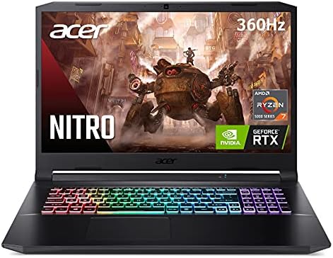 Ordinateur portable de jeu Acer Nitro 5 AN517-41-R3NX, processeur AMD Ryzen 7 5800H Octa-Core |  GPU pour ordinateur portable NVIDIA GeForce RTX 3080 |  Écran 17,3" FHD 360 Hz IPS 3 ms | 16 Go DDR4 | SSD NVMe 1 To | WiFi 6 | Clavier RVB
 Fiche Technique et Prix au Maroc