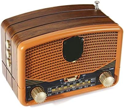 AMZOPDGS Haut-Parleur Radio Haut-parleurs Maison Rétro Grain de Bois Mini FM AM SW Antenne Radios Récepteur Haut-Parleur Portable (Radio FM)
 Avis, Fiche Technique et Prix au Maroc