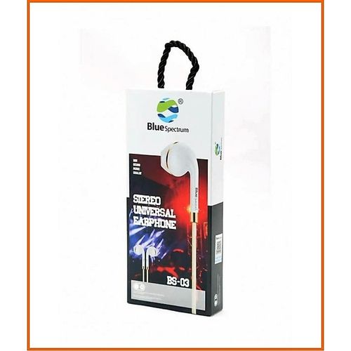 Blue Spectrum Écouteurs BS-03 Compatible avec tous les téléphones et appareils AUX
 Fiche Technique et Prix au Maroc