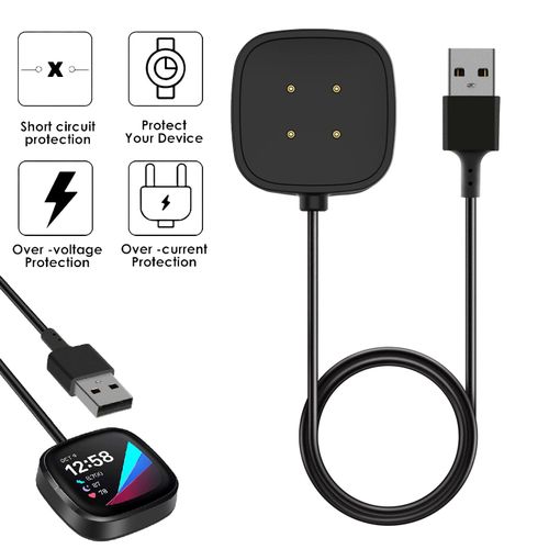Câble de chargement fitbit Versa 3 et Sense chargeur USB
 Fiche Technique et Prix au Maroc
