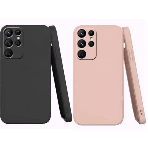 Case 2 Pochette pour Samsung Galaxy s22Ultra souple Noir et Rose
 Fiche Technique et Prix au Maroc