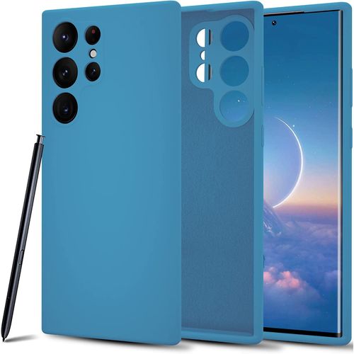 Case Coque pour Samsung S23 ultra Silicone Liquide Protection - Bleu marine
 Fiche Technique et Prix au Maroc