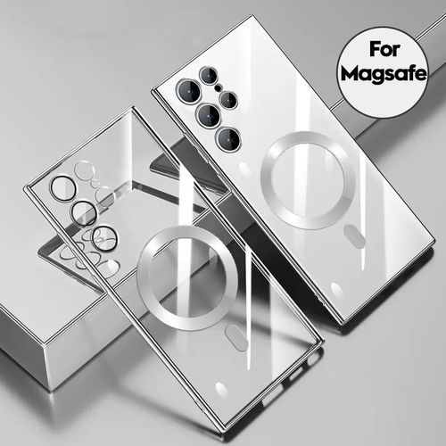 Case Pochette Magsafe pour Samsung S23 Ultra transparent Souple Gris
 Fiche Technique et Prix au Maroc