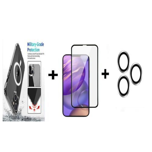 Cover for Iphone 15 pro Max wireles + incasablle + lens camera gris
 Fiche Technique et Prix au Maroc