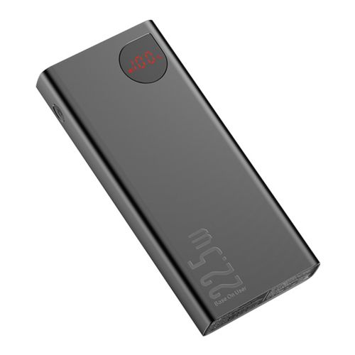 Power Bank 22.5W Adaman Métal 20000mAh , Pour MacBook et smartphones, PD3.0 18W, Quick Charge QC3.0 22.5W Digital Display  Usb Type C Baseus, Charge Rapide PD3 et QC4+ Pour Macbook Pc et Telephone, 3 Sortie 3A
 Fiche Technique et Prix au Maroc
