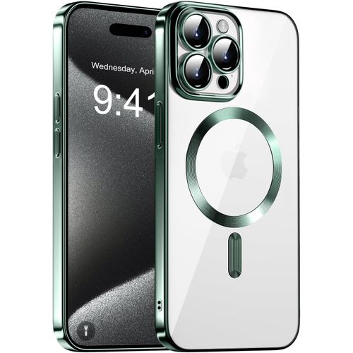 QUIVANA Pochette transparent pour iphone 15 pro Vert
 Fiche Technique et Prix au Maroc