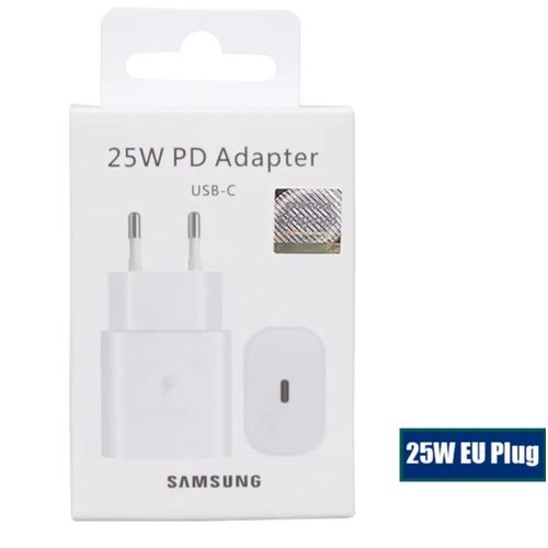 Samsung Chargeur Officiel  25W C TO C – sans cable
 Fiche Technique et Prix au Maroc