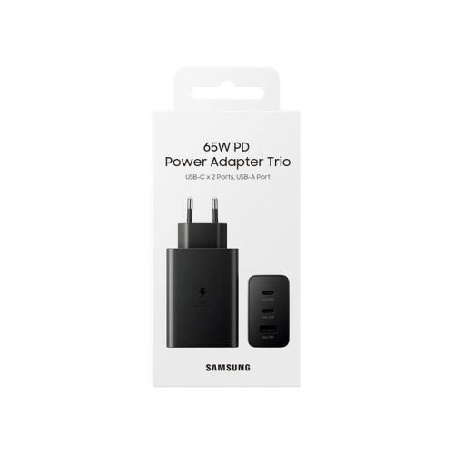 Samsung Chargeur Secteur Ultra Rapide Trio 65W 2X Ports USB Type C & 1x USB Type A avec câble type c
 Fiche Technique et Prix au Maroc