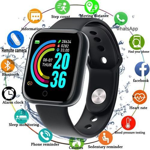 Smart Bracelet D20 montre intelligente pour femmes et hommes Bracelet de fitness
 Fiche Technique et Prix au Maroc