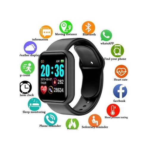 Smart watch pour hommes et femmes Y68 pro D20
 Fiche Technique et Prix au Maroc