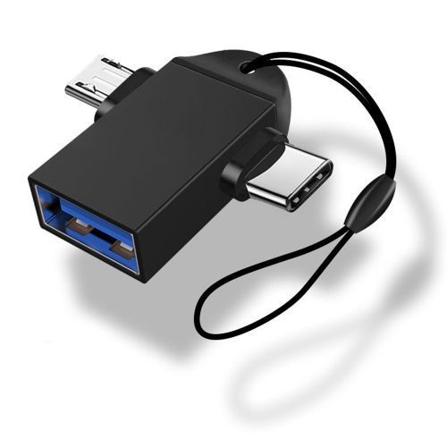 Stonego 2 en 1 adaptateur OTG, USB 3.0 femelle vers Micro USB mâle et USB type C, en alliage d'aluminium
 Fiche Technique et Prix au Maroc