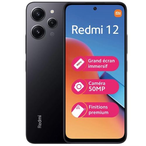 XIAOMI Redmi 12 Amoled 6,79″ (8Go, 256Go) MediaTEK HELIO G88 - 50MP- Noir
 Fiche Technique et Prix au Maroc