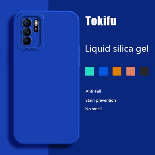 case silicone Oppo Reno 6Z liquide souple protege camera bleu
 Fiche Technique et Prix au Maroc