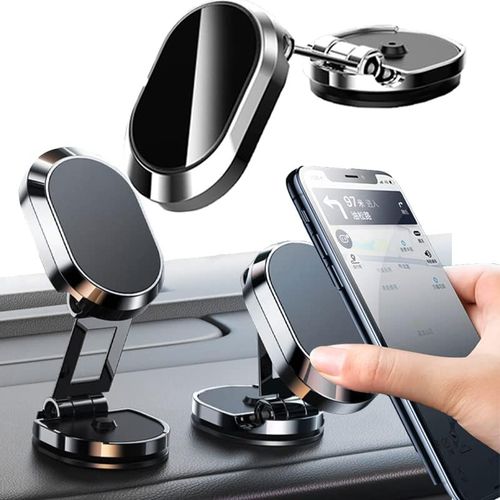 Generic Support magnétique de téléphone à ventouse – Rotation 360° – Fixation puissante pour voiture, bureau et salle de sport à prix pas cher | Maroc