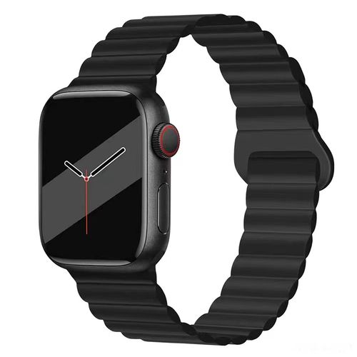 Bracelet magnétique en silicone Noir pour Apple Watch 42/44/45/49MM
 Fiche Technique et Prix au Maroc