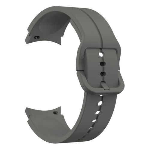 Bracelet de rechange en silicone 20mm Gris pour Samsung Galaxy Watch 4/5 40/44mm / Watch 4 Classic 42/46mm
 Fiche Technique et Prix au Maroc