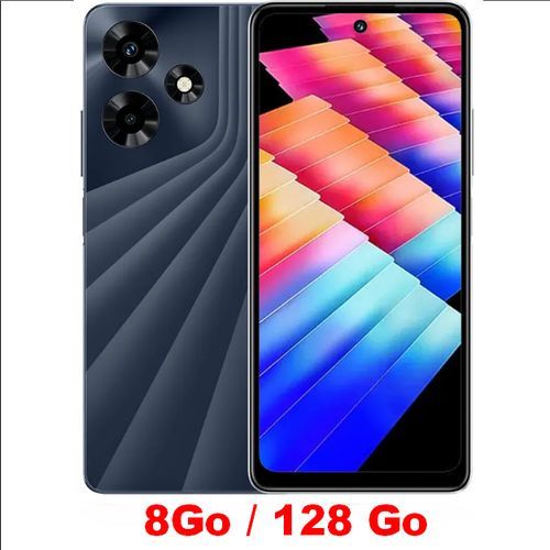 Infinix Hot 30 (8GB Ram / 128GB ) - Helio G88 Gaming -50 MP -Dual Sim -5000 mAh- Noir
 Fiche Technique et Prix au Maroc