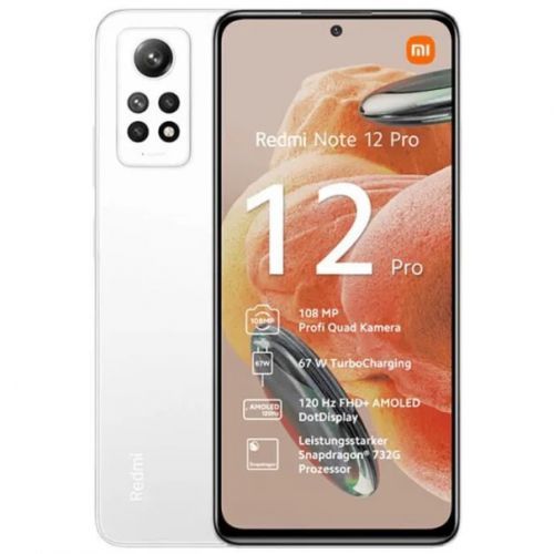 XIAOMI Redmi Note 12 PRO - 6.67'' - (8Go, 256Go) - Snapdragon 732G - NFC-108 MP- Blanc
 Fiche Technique et Prix au Maroc