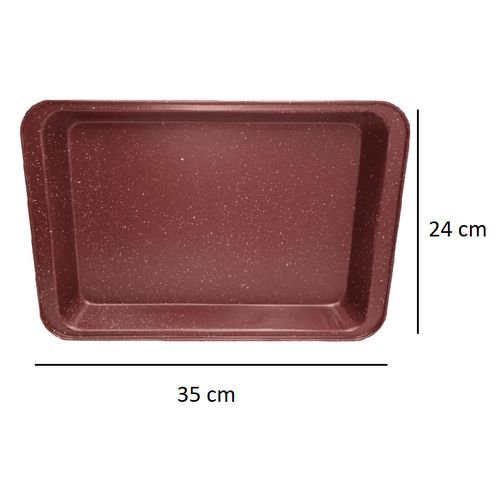 Plat Pour Four, Plat anti adhésif, plaque à patisserie En Granit 35 x 24 x 5 cm
 Fiche Technique et Prix au Maroc