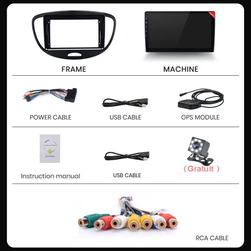 Poste Android12//2G-32//Hyundai i10 2007-2013
 Fiche Technique et Prix au Maroc