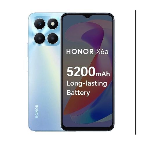 Honor X6A (4GB -128GB) Helio G35 -5200 mAh - 50 MP- SKY SILVER
 Fiche Technique et Prix au Maroc