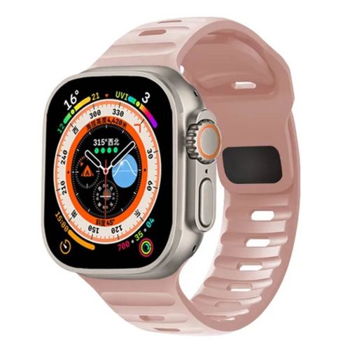 Bracelet de rechange en silicone pour Apple Watch 42/44/45/49mm iwatch Serises **La montre n'est pas incluse**
 Fiche Technique et Prix au Maroc