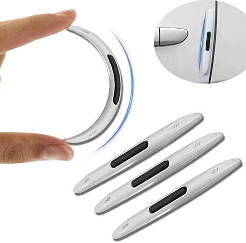 Protections latérales de porte de voiture blanches – Protecteur de poignée latérale de porte de voiture en silicone anti-collision anti-rayures adapté pour protecteur de pare-chocs de porte de rétroviseur (paquet de 4)
 Fiche Technique et Prix au Maroc