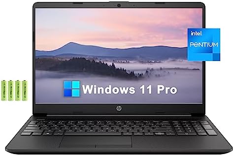 Ordinateur portable professionnel HP 15 15,6"[Windows 11 Pro]Processeur Intel Pentium 4 cœurs, 16 Go de RAM, SSD 1 To, pavé numérique, batterie longue durée, Wi-Fi, Bluetooth 4.2, webcam, RJ45, HDMI, noir, avec batterie
 Fiche Technique et Prix au Maroc
