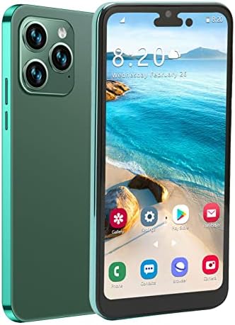 Smartphone débloqué iP14 Pro Max pour Android 11, téléphone portable débloqué 6,1", FHD Face ID, extension 4 Go 64 Go 128 Go, double SIM, 4000 mAh, double caméra 8 MP 16 MP, T Mobile, pour Verizon pris en charge (vert foncé)
 Fiche Technique et Prix au Maroc