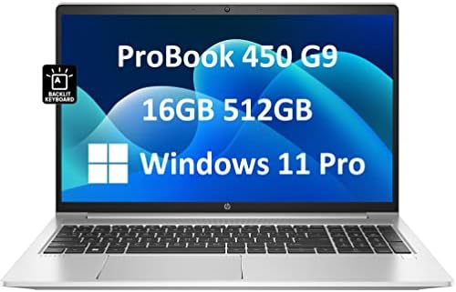 Ordinateur portable professionnel HP ProBook 450 G9 15,6" FHD (Intel i5-1235U de 12e génération, 16 Go de RAM, 512 Go SSD, 10 cœurs Beat i7-1165G7) rétroéclairé, webcam, type C, RJ-45, HDMI, Wi-Fi 6, Sécurité Wolf Pro, Win 11 Pro, Argent
 Fiche Technique et Prix au Maroc